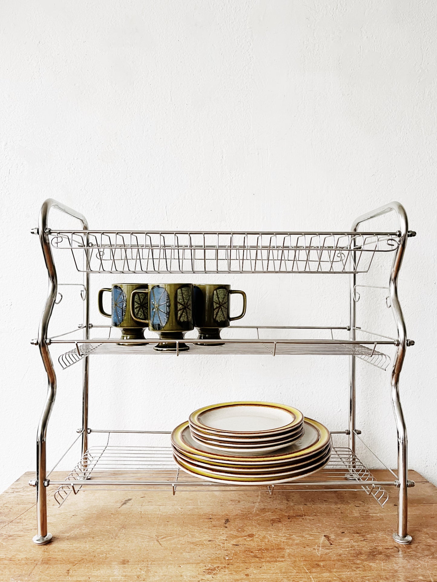 Vintage Industrial Kitchen Dish Rack