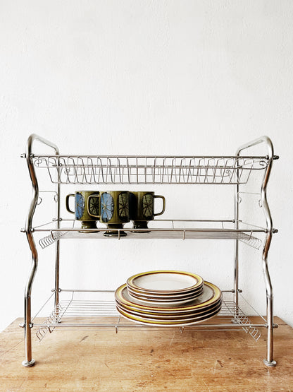 Vintage Industrial Kitchen Dish Rack