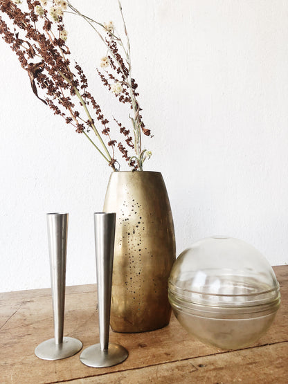 Vintage Modernist Brass Vase