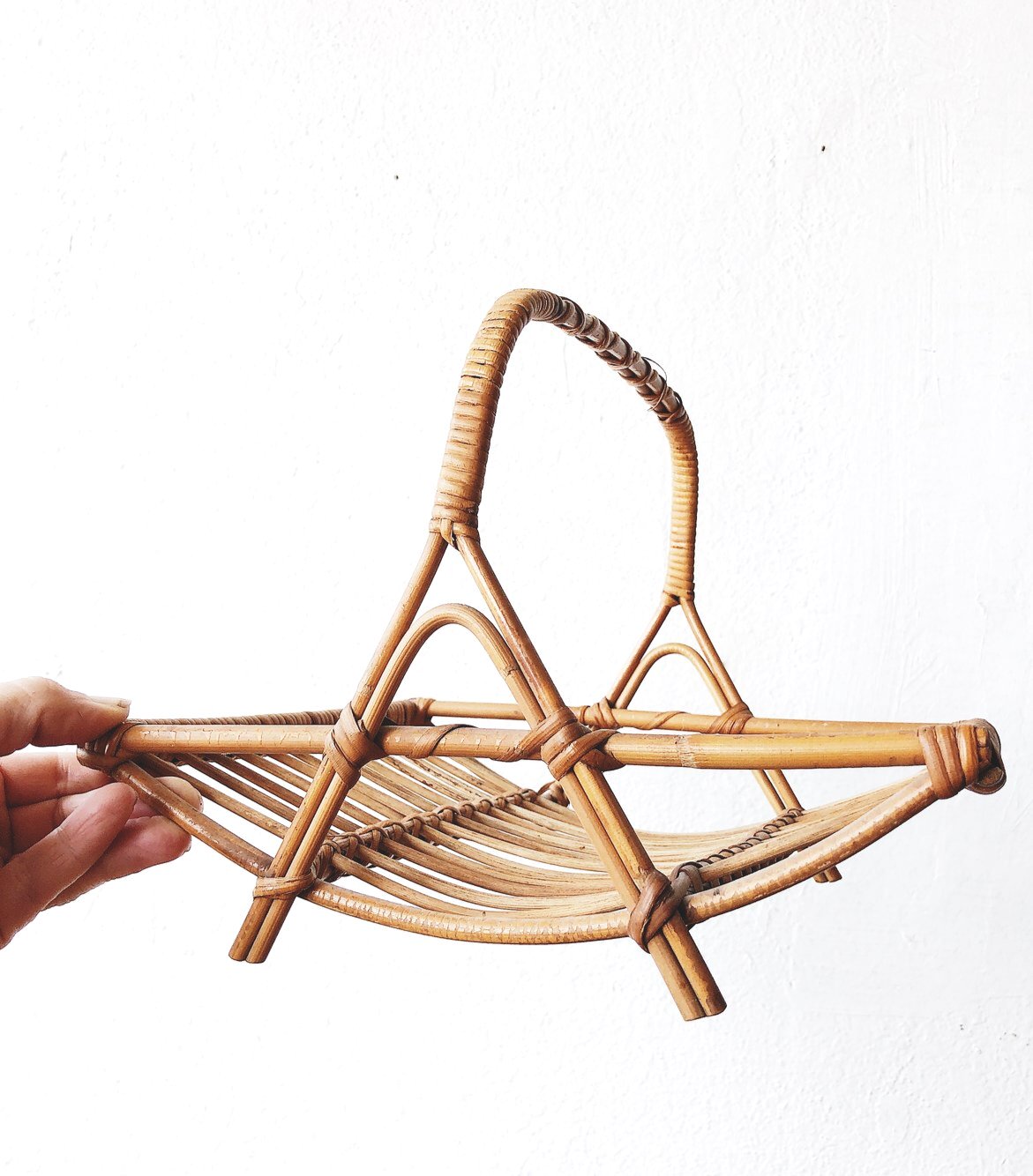 Vintage Bamboo Basket