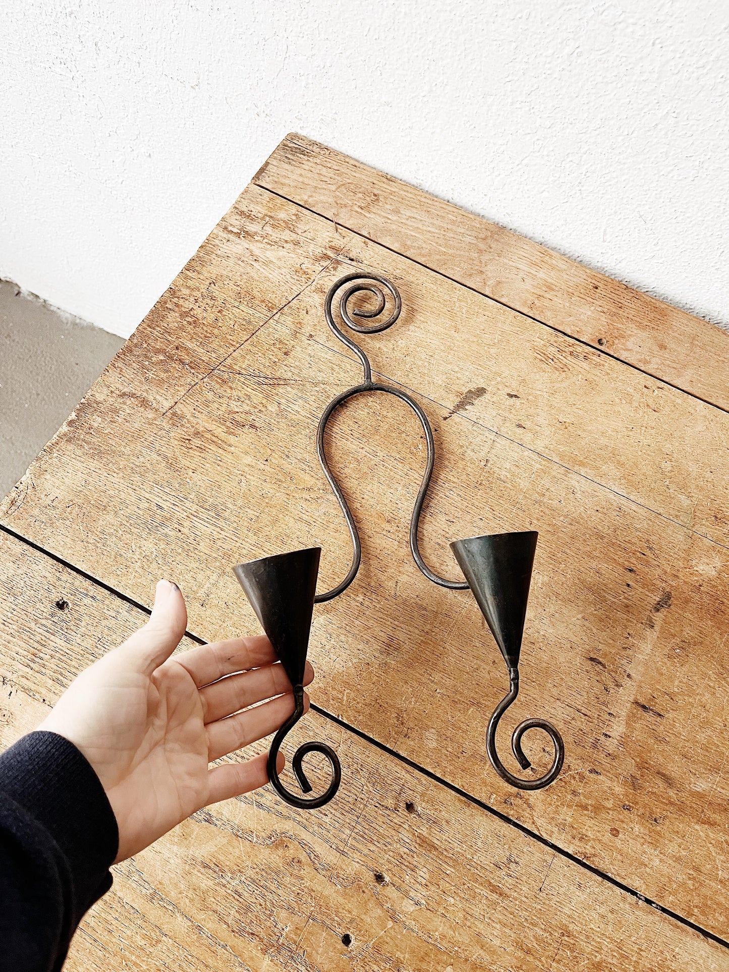 Whimsical Metal Candelabra