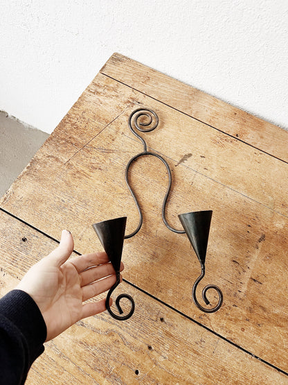 Whimsical Metal Candelabra