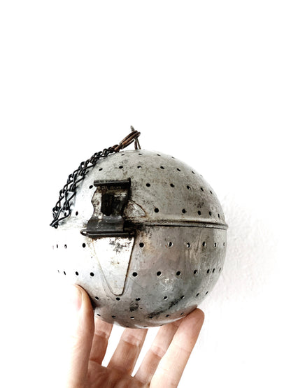 Extra Large Vintage Spice Ball / Herb Infuser
