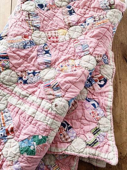 Antique Handmade Cotton Quilt