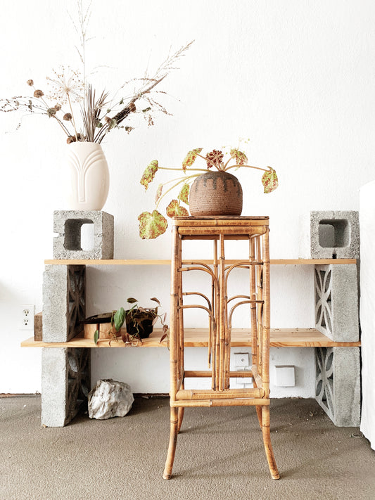 Vintage Bamboo Plant Stand