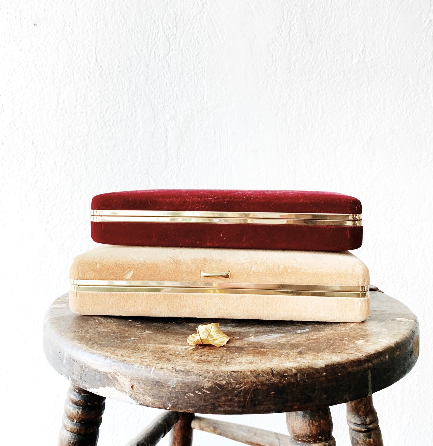 Vintage Velvet Jewelry Box