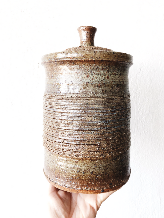 Large Ceramic Lidded Jar