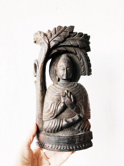 Vintage Buddhist Gautama Carved Statue