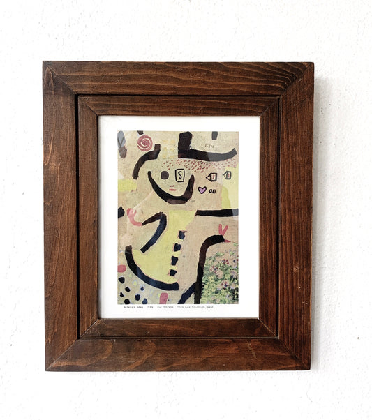 Vintage Framed Paul Klee Art Print