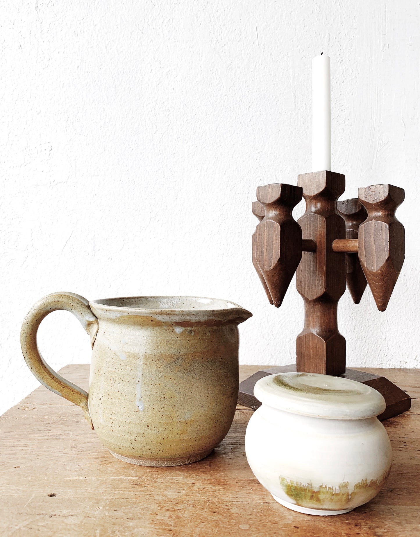 Vintage Stoneware Pitcher