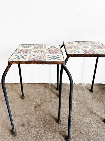 Mosaic Tiled Garden Table