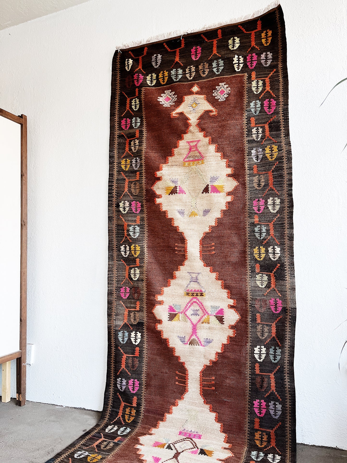 Vintage Kurdish Wool Kilim