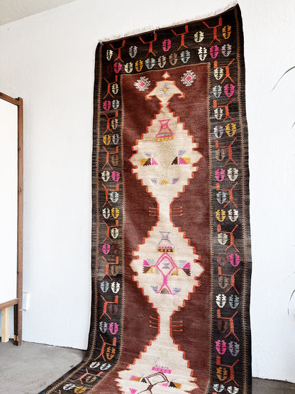 Vintage Kurdish Wool Kilim