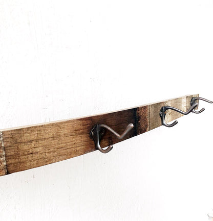 Vintage Barrel Stave Coat Rack