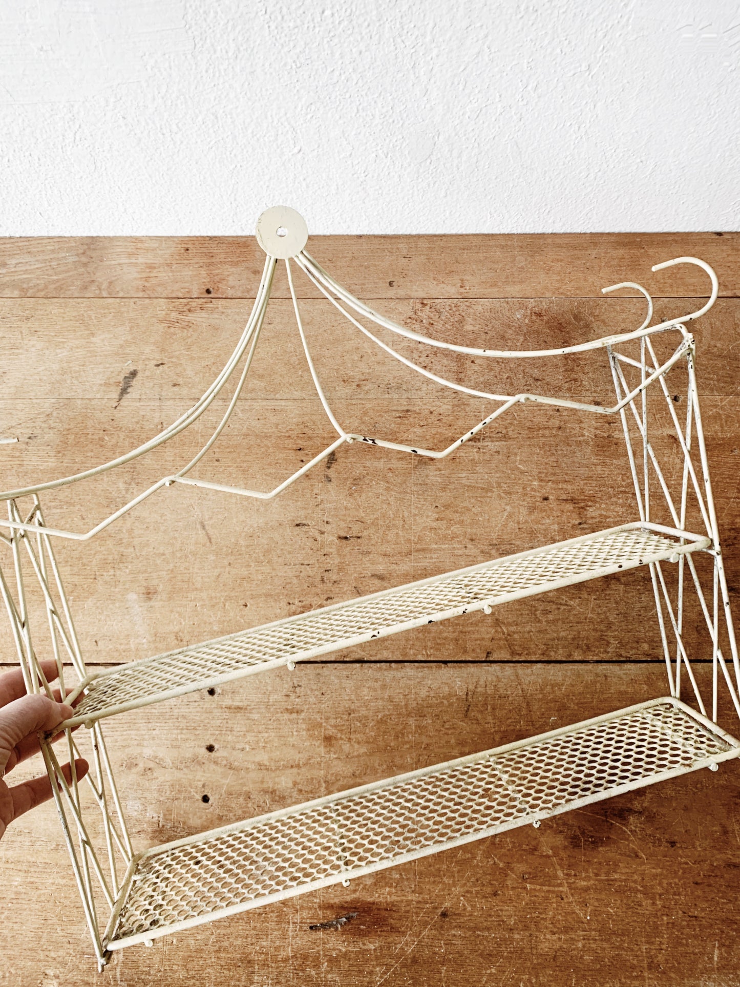 Mid Century Metal Wall Shelf