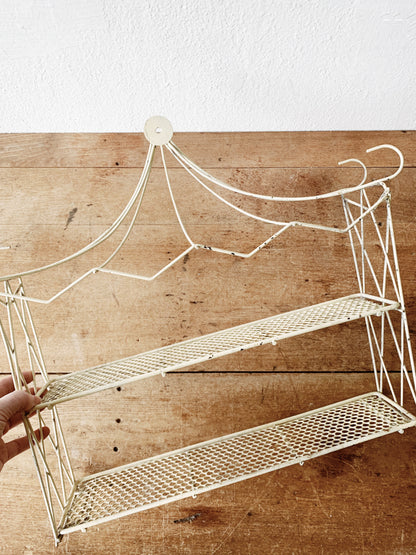 Mid Century Metal Wall Shelf