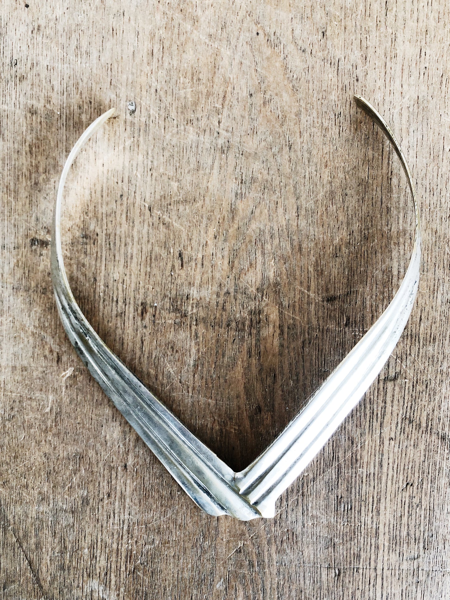 Vintage Aged Silver Choker