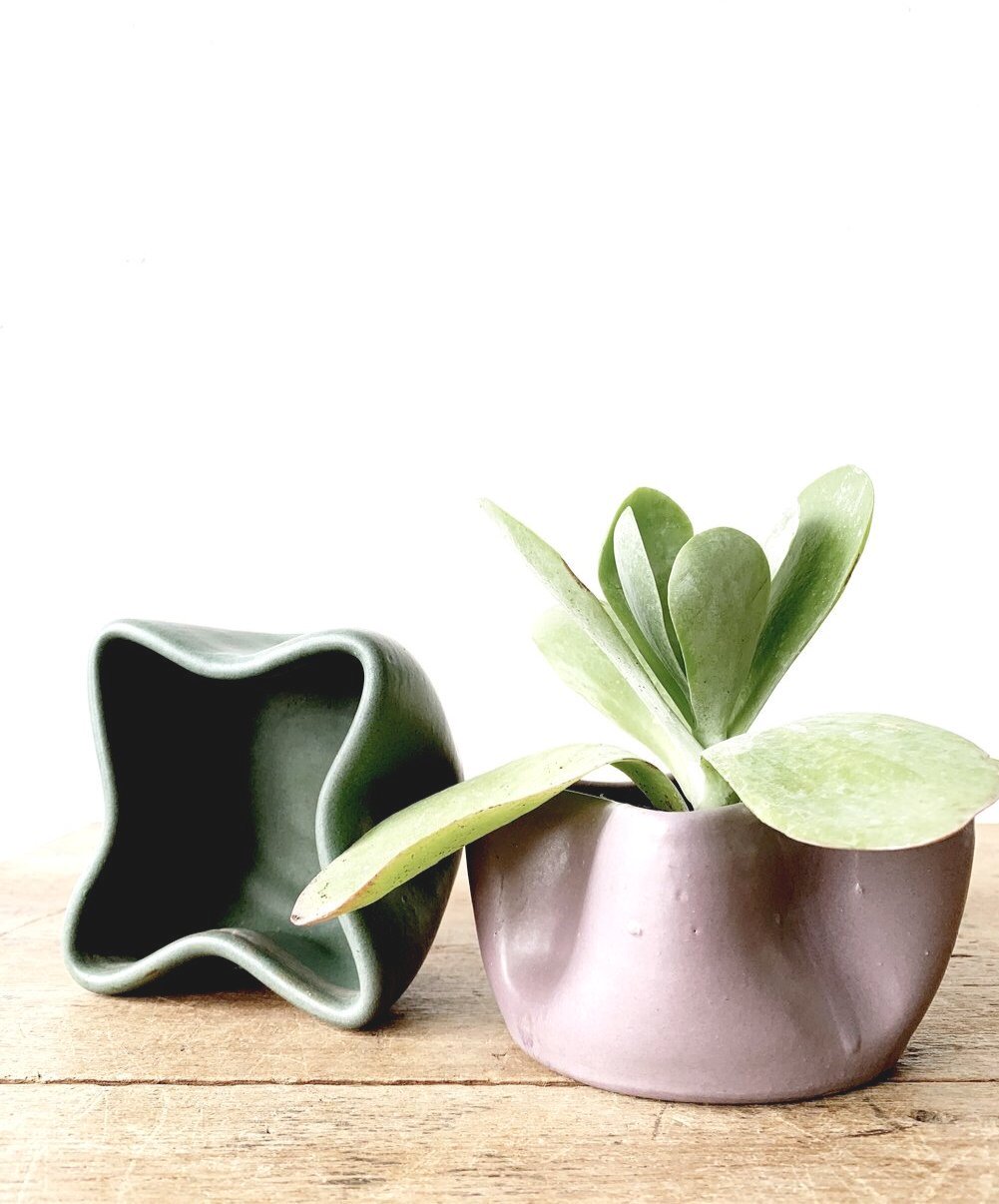 Wavy Handmade Ceramic Pot