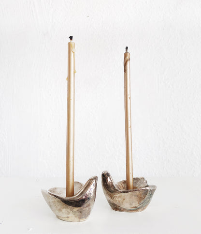 Vintage Dansk Dove Candelholders