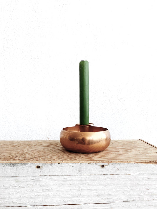 Vintage Copper Candle Holder