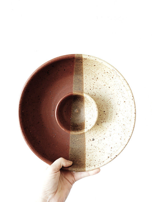 Vintage Stoneware Chip ‘n Dip