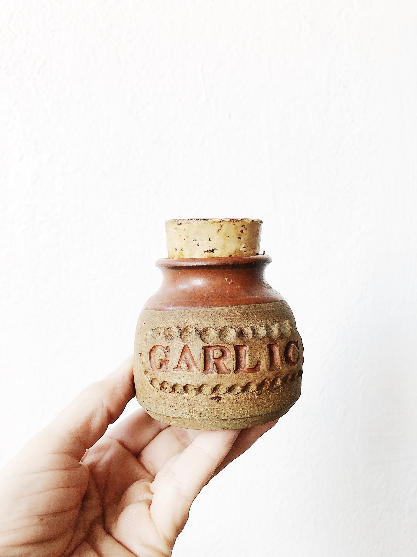 Vintage Ceramic Garlic Keep