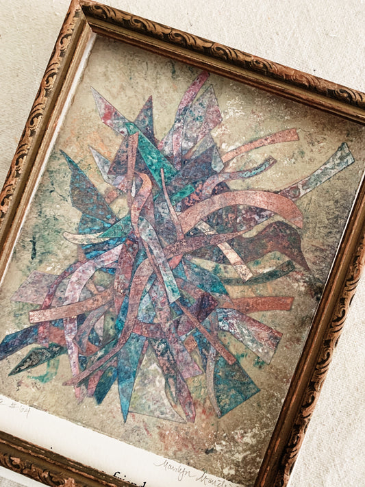 Joy Among Friends Vintage Monotype