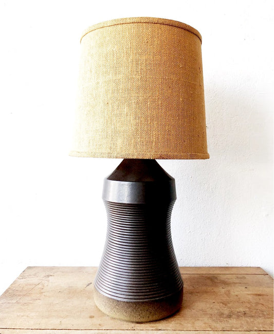 Large Vintage Stoneware Lamp