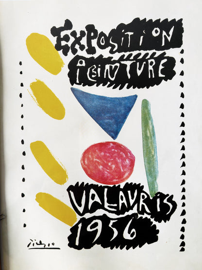 Vintage Framed Picasso Exposition Print