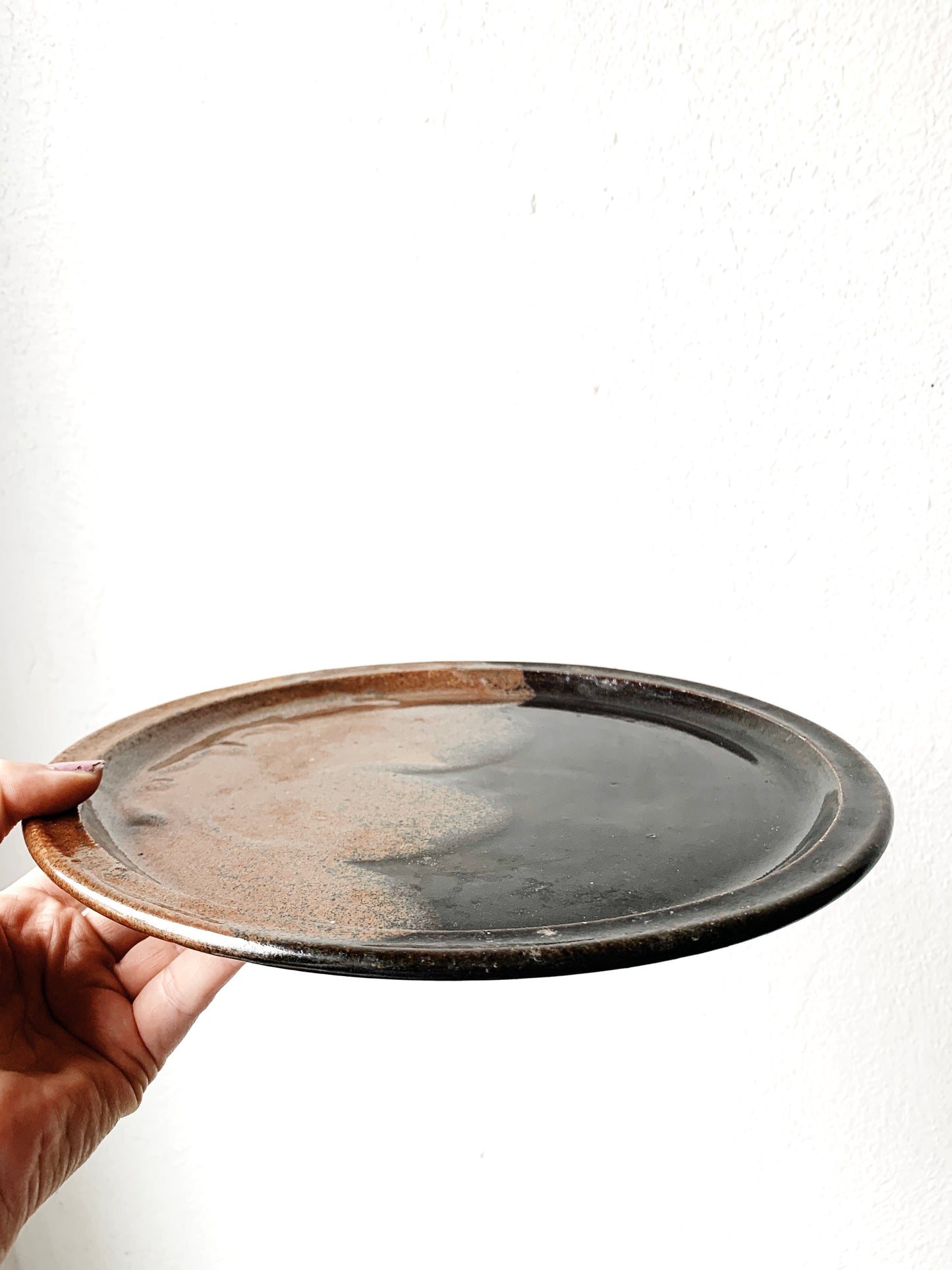 Handmade Vintage Stoneware Plates
