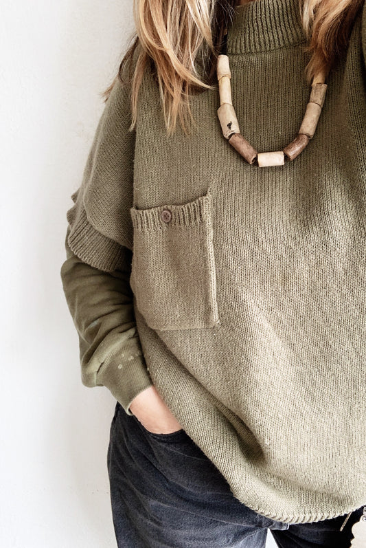 Vintage Cotton/Ramie Sweater