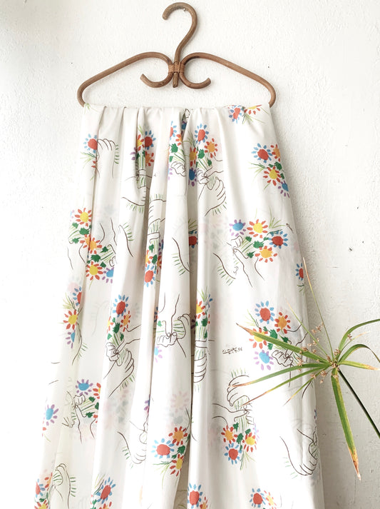 Vintage Queen Flat Sheet