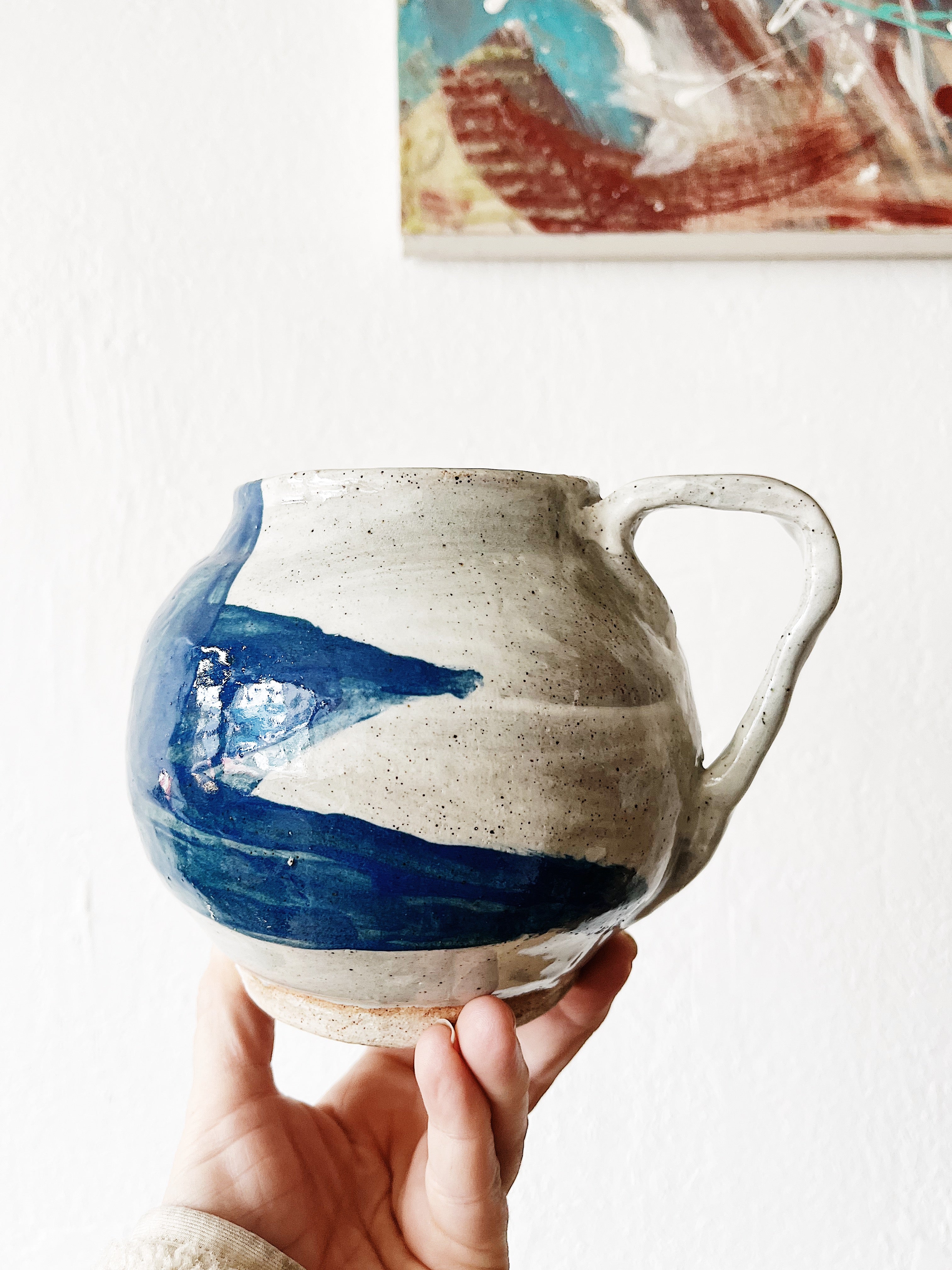 Handmade Ceramic Pitcher - Thumbnail 3