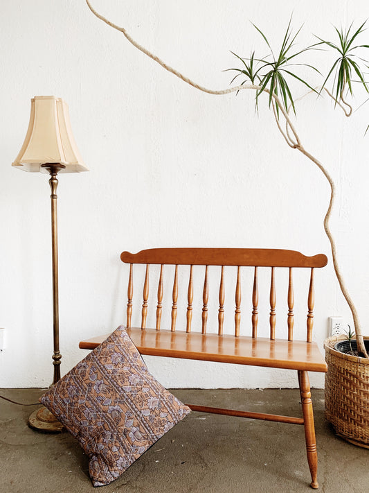 Vintage Maple Windsor Style bench