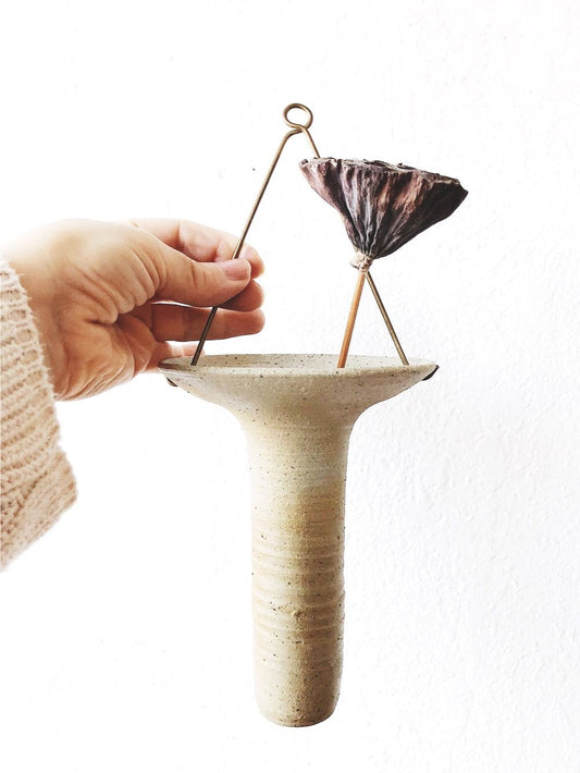 Barro Quemado Hanging Vase