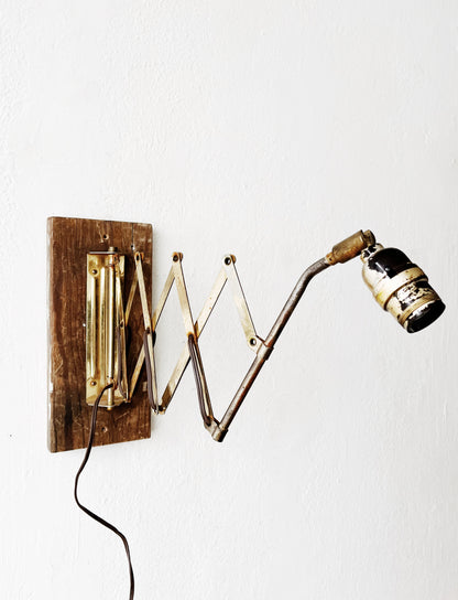 Vintage Scissor Lamp