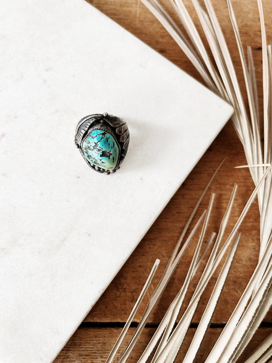 RESERVED Vintage Frank Guerro Turquoise Ring