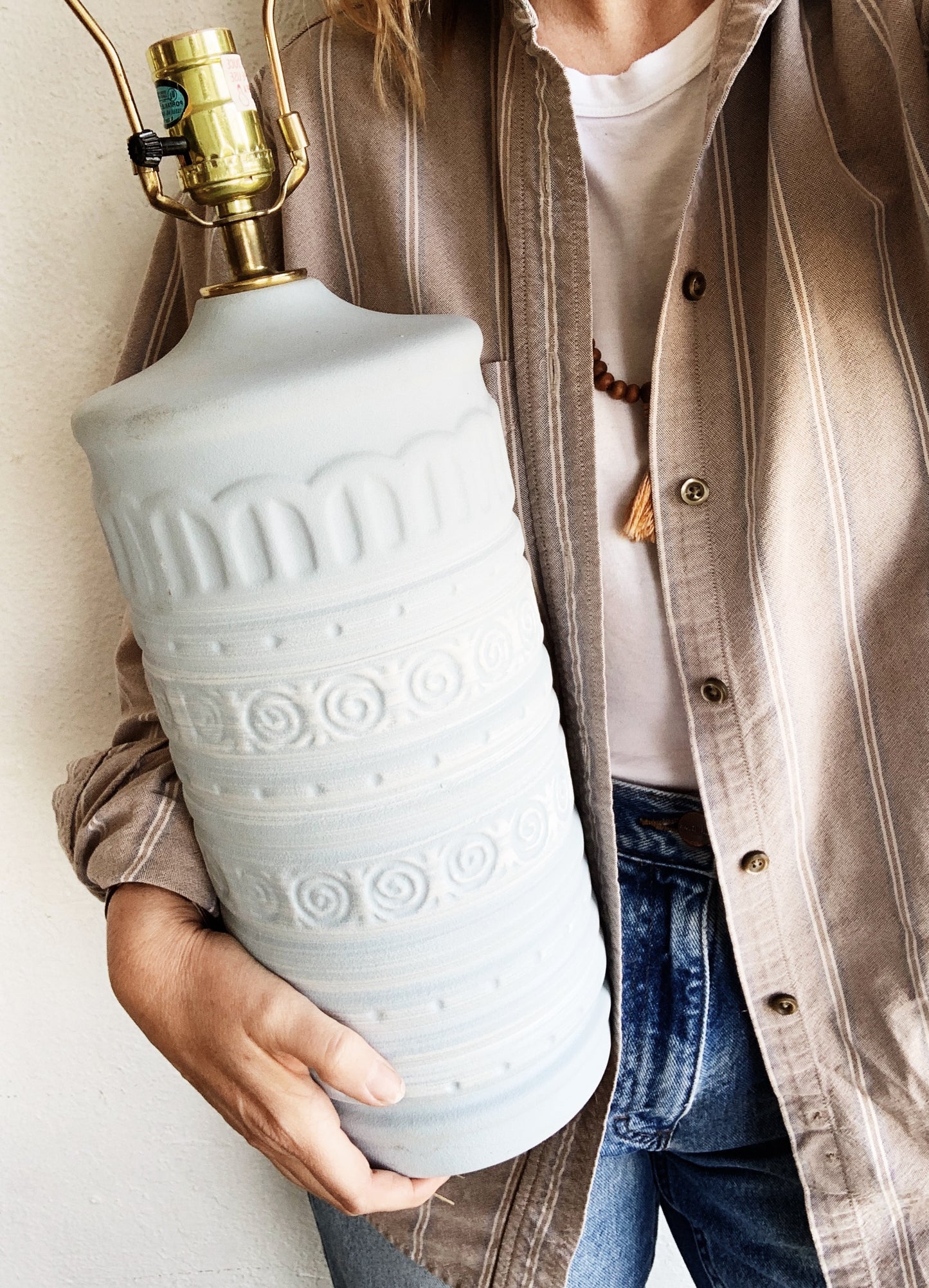 Vintage Pottery Lamp