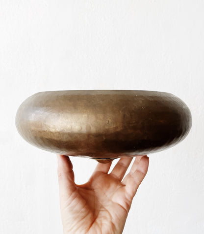 Vintage Brass Saucer Pot