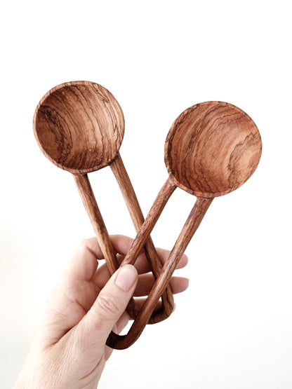 Hand Carved Wood Scoop