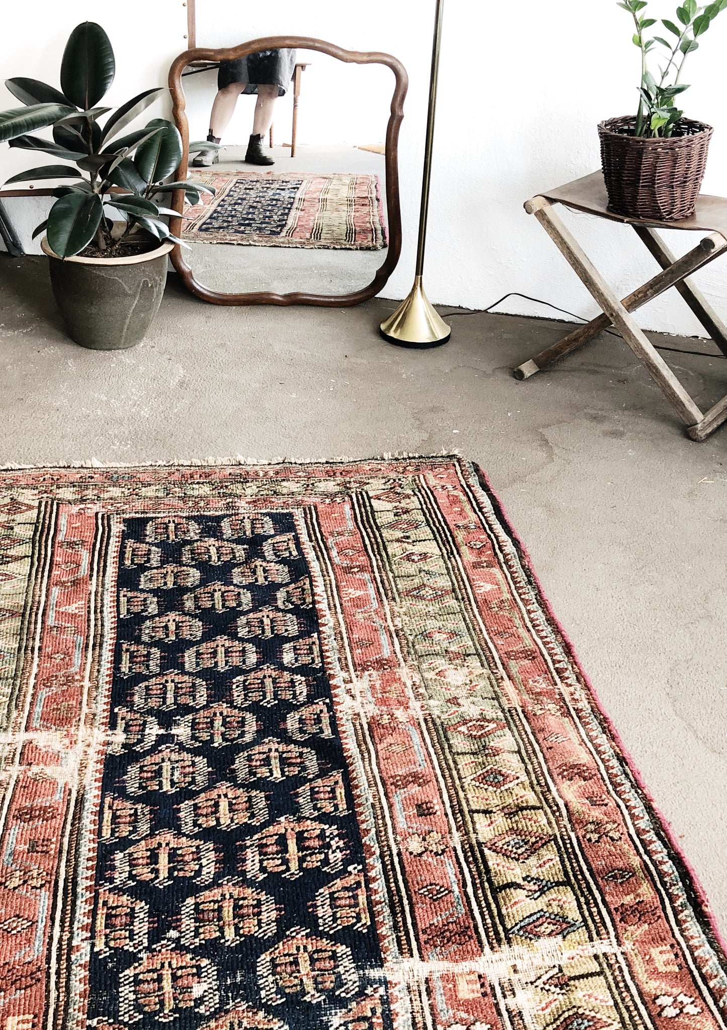 Vintage Wool Kilim Rug
