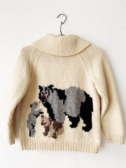 RESERVED Vintage Wool Hand Knot Cardigan