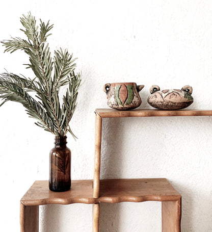 Vintage Modular Cubby Wall Shelf