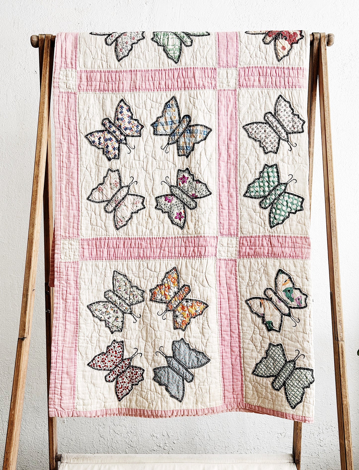 Vintage Handmade Cotton Quilt