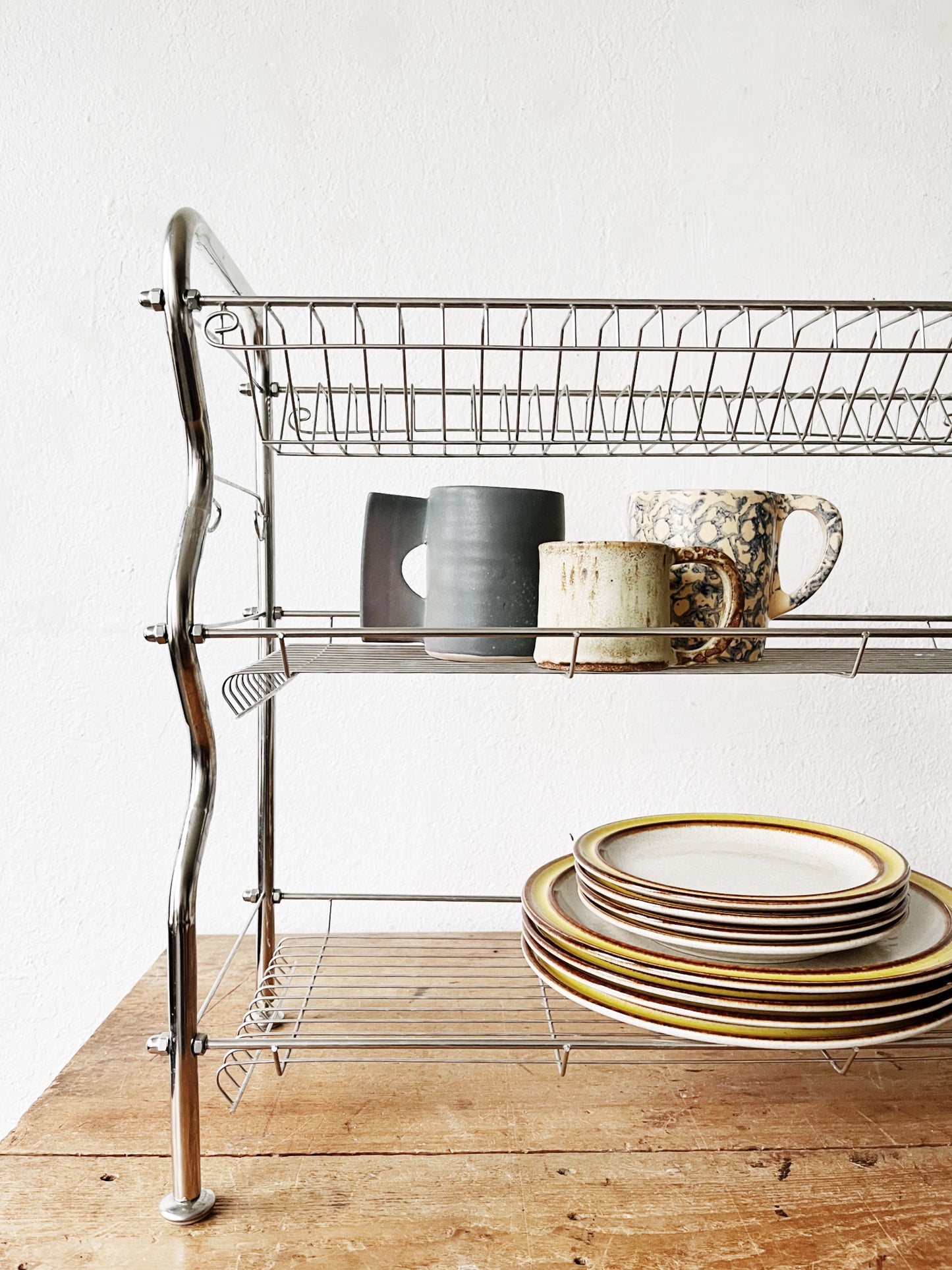 Vintage Industrial Kitchen Dish Rack