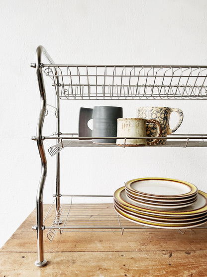 Vintage Industrial Kitchen Dish Rack