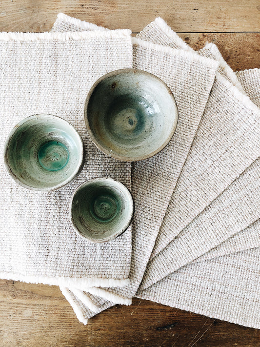 Vintage Set of Woven Placemats