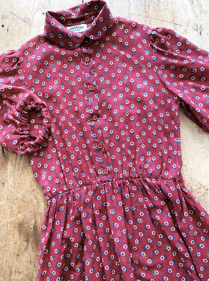 Vintage Sheer Floral Dress