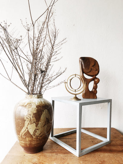 Vintage Open Square Plant Stand