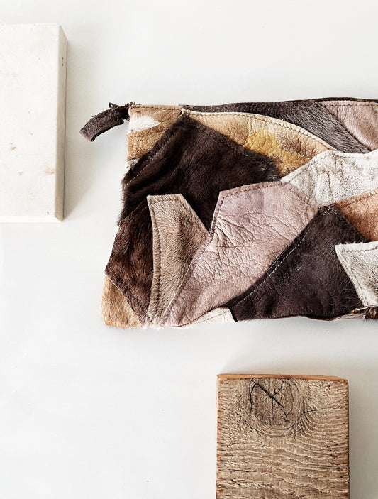 Vintage Sheepskin Pouch